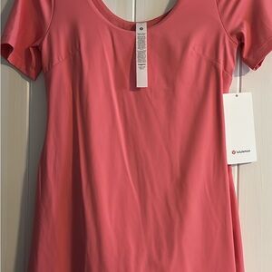 Lululemon Coral Short Sleeve Dress